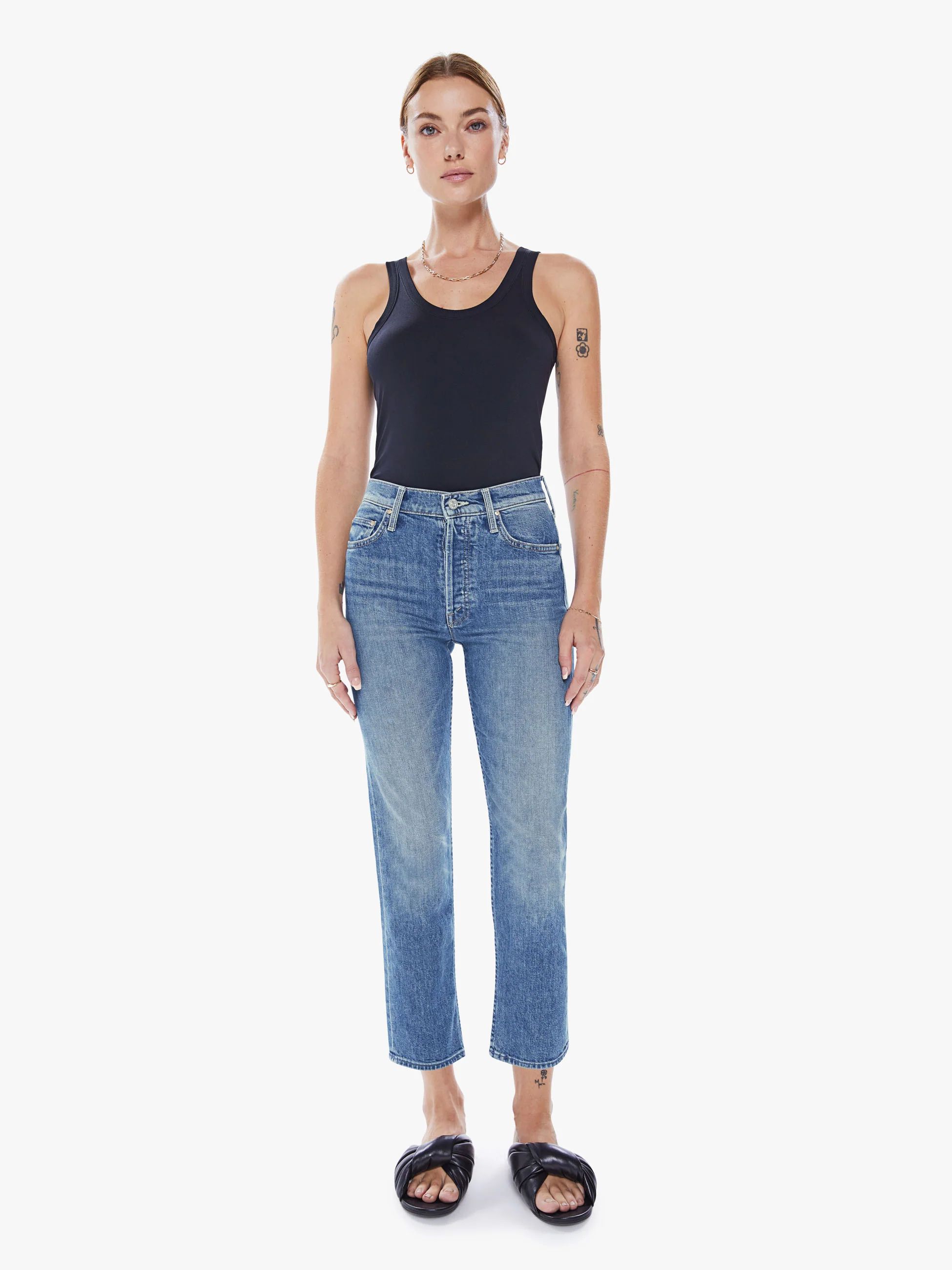 The Tomcat Crop | Mother Denim