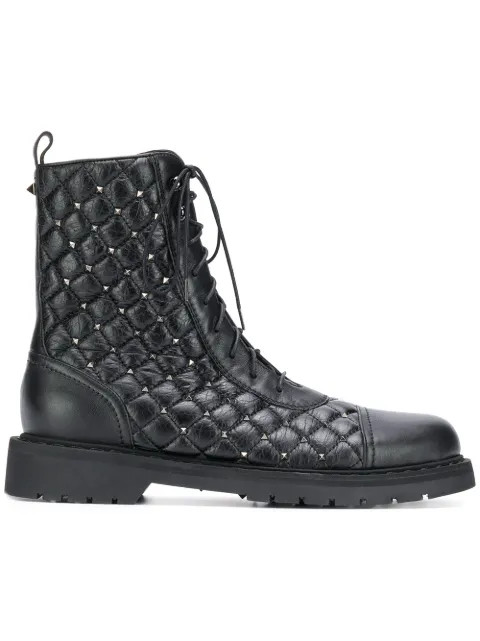 Rockstud Spike combat boots | FarFetch BR