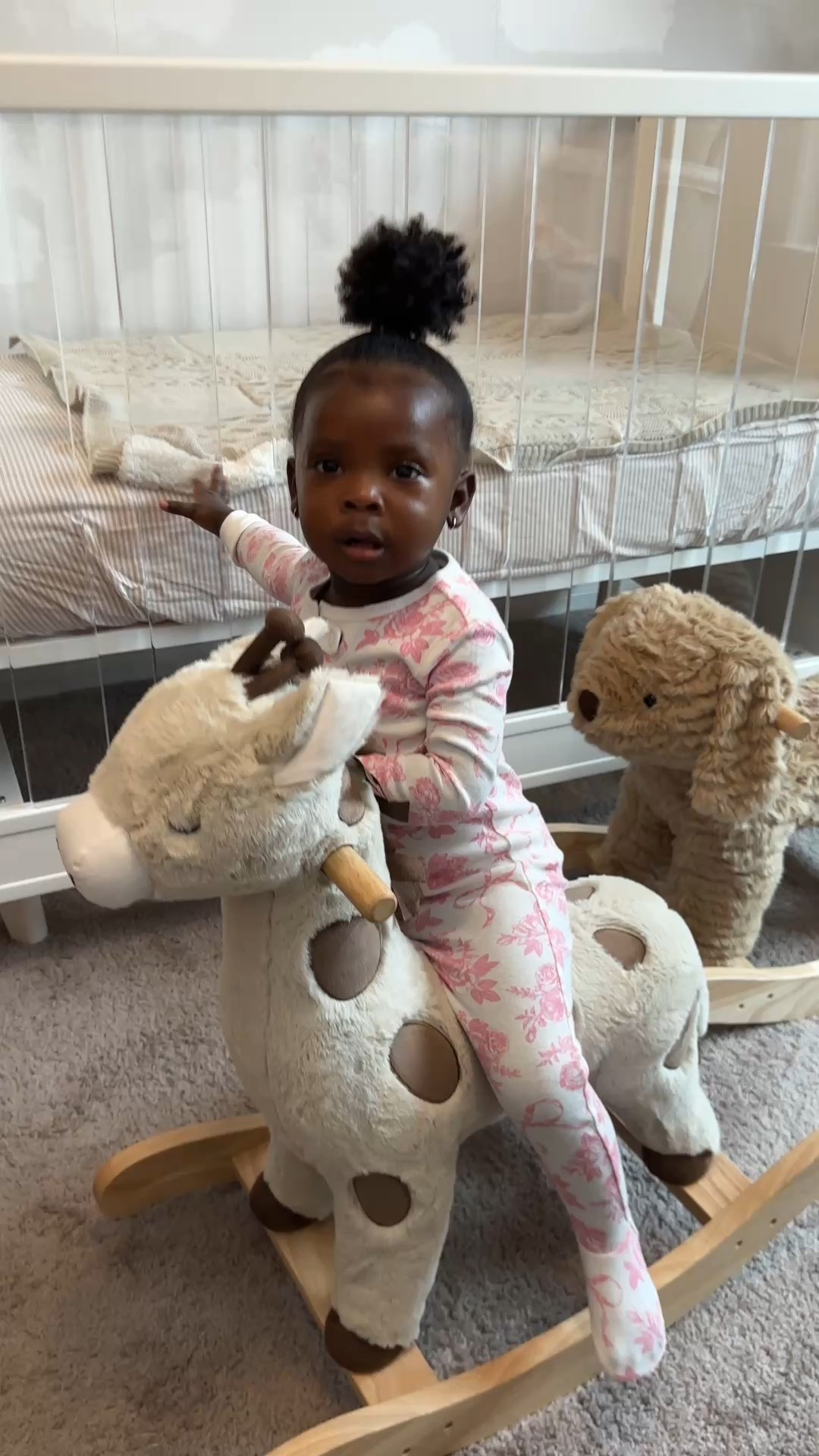 Lorie enjoying this Pottery Barn giraffe rocker! It’s super soft and huggable.


#LTKWatchNow #LTKBaby #LTKHome