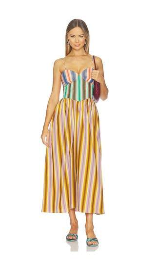 CeliaB Duku Dress in Burnt Orange,Teal. - size XXL | Revolve Clothing (Global)