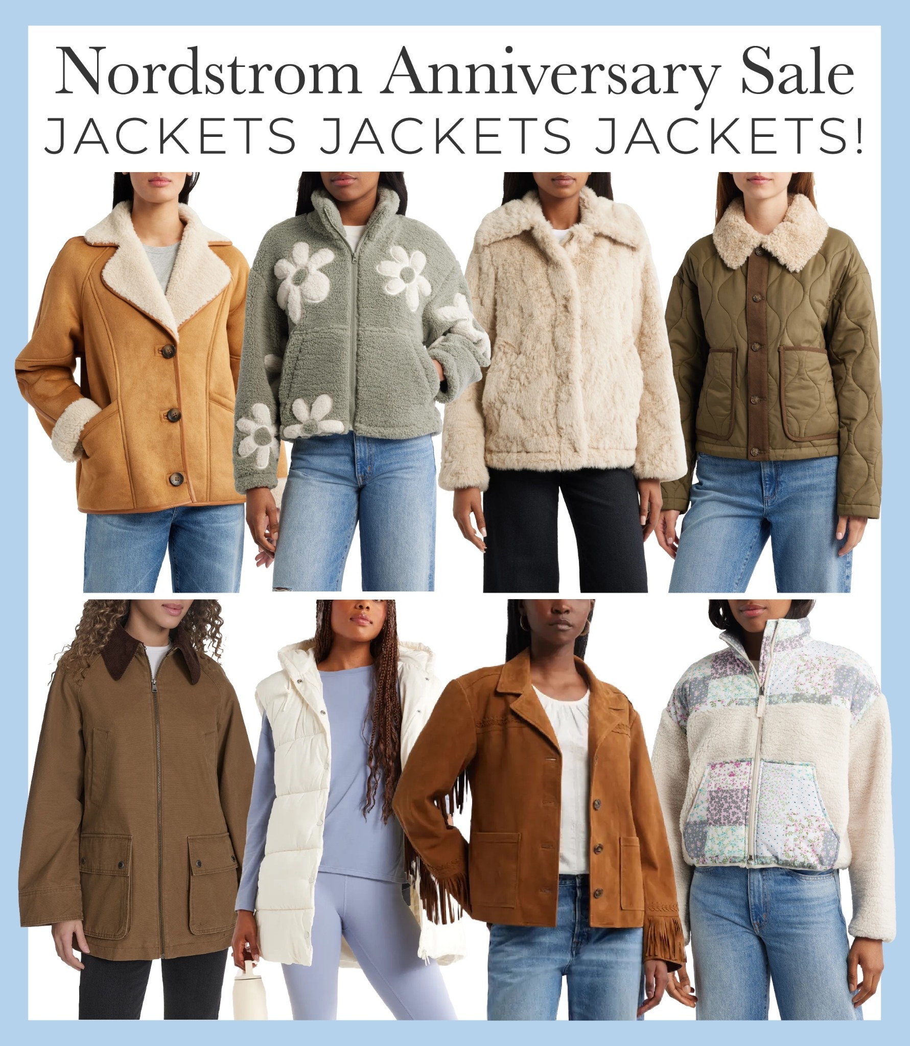 New fall jacket vibes at the Nordstrom Anniversary Sale!! Jackets coats fleece and vests 

#LTKStyleTip #LTKSaleAlert #LTKSeasonal