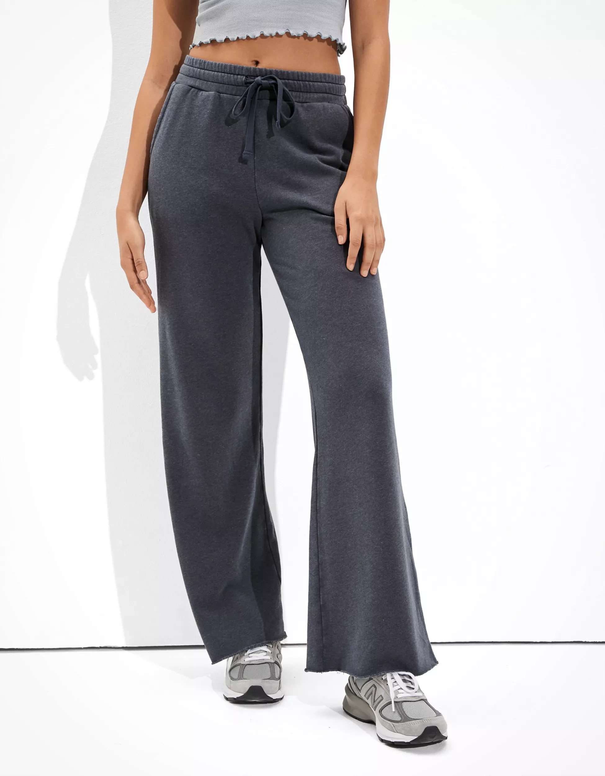 AE Fleece Skater Wide Leg Pant | American Eagle Outfitters (US & CA)