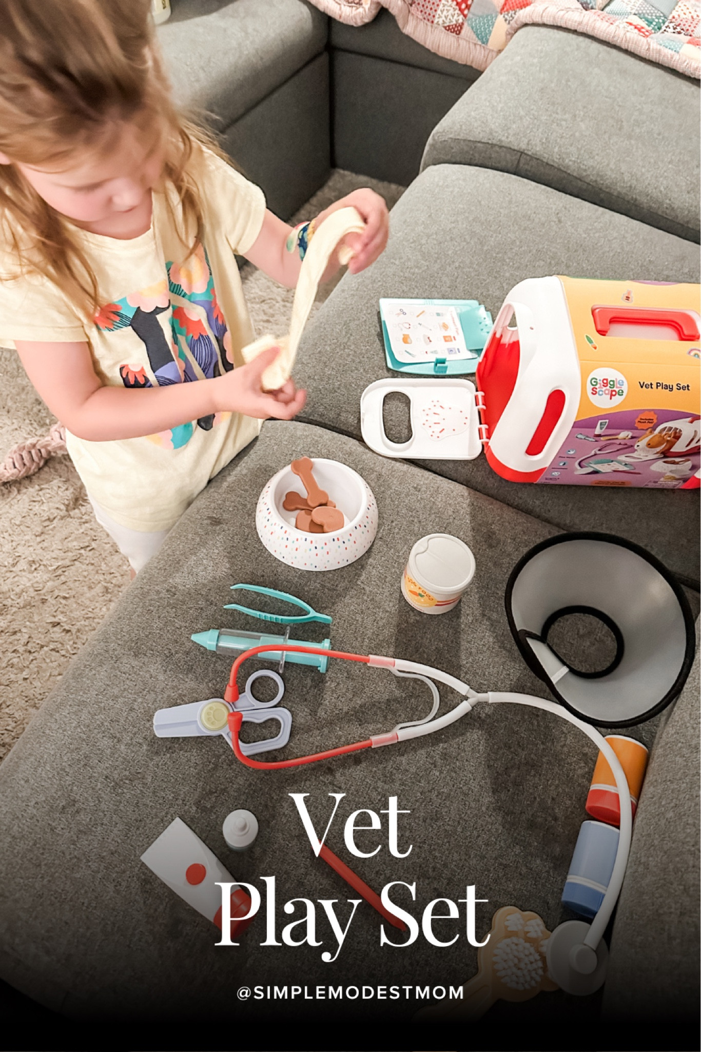 Vet Play Set

I couldn’t resist this adorable vet play set for my daughter when I saw this new Gigglescape toy line and it has been the most-played-with toy in our house ever since then! She loves showing off her puppy and showing everyone how she can take care of it. It comes with 22 pieces and is cheaper than other leading toy brands for the same type of toy.

#LTKBacktoSchool #LTKKids #LTKHome