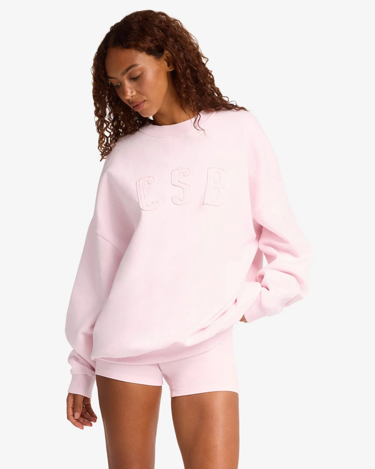 CSB Crewneck Sweatshirt | Blossom | Crop Shop Boutique US