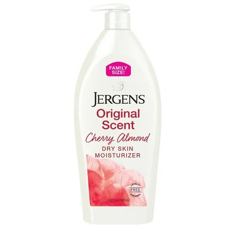 Jergens Original Scent with Cherry Almond Body Lotion Moisturizer for Dry Skin, 33.8 oz | Walmart (US)