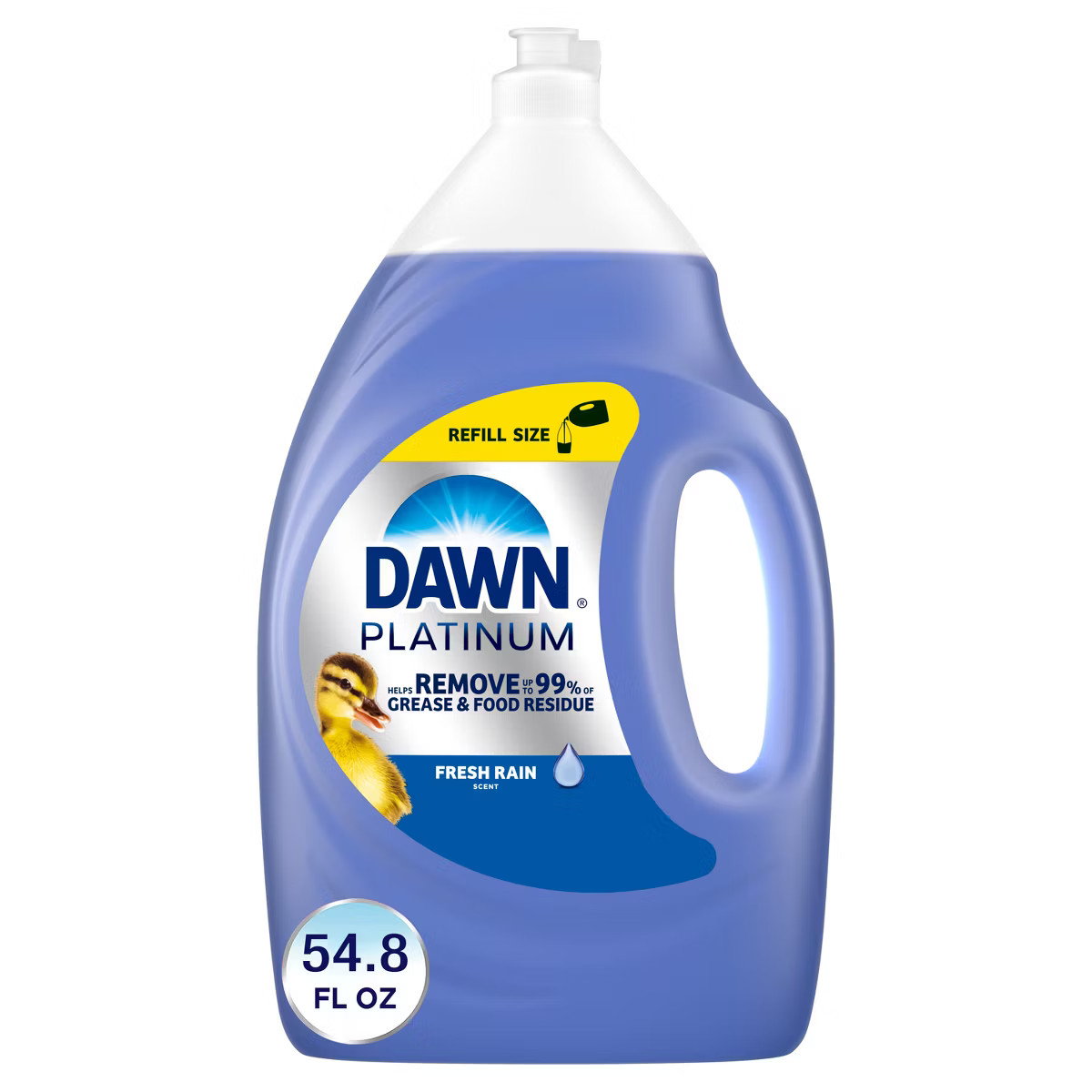 Dawn Platinum Dishwashing Liquid Dish Soap - Refreshing Rain - 54.8 fl oz | Target