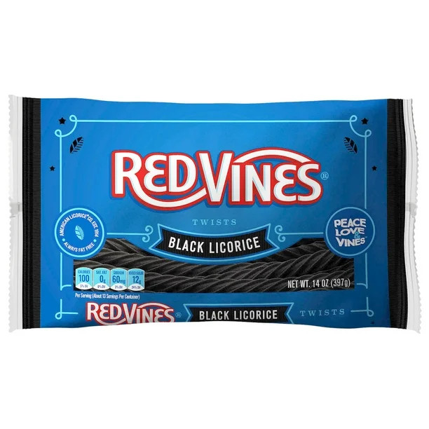 Red Vines Twists Black Licorice Candy, 14oz | Walmart (US)
