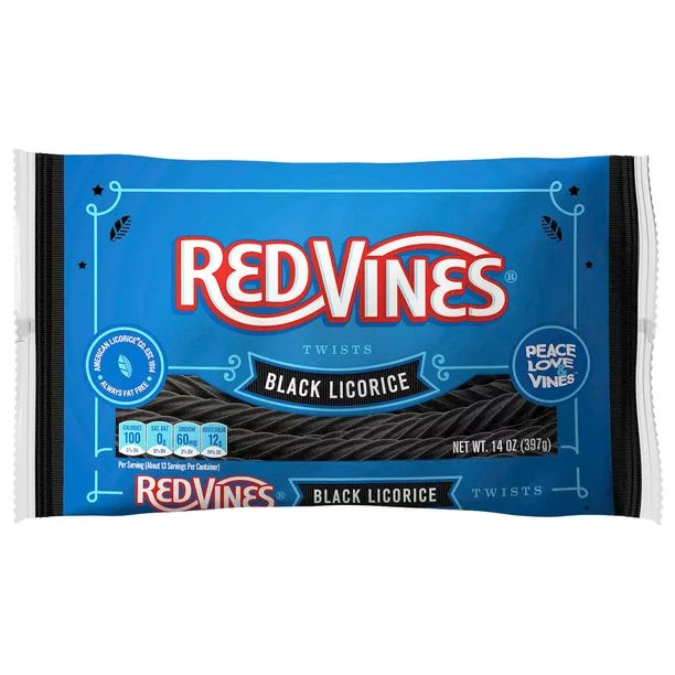 Red Vines Twists Black Licorice Candy, 14oz | Walmart (US)