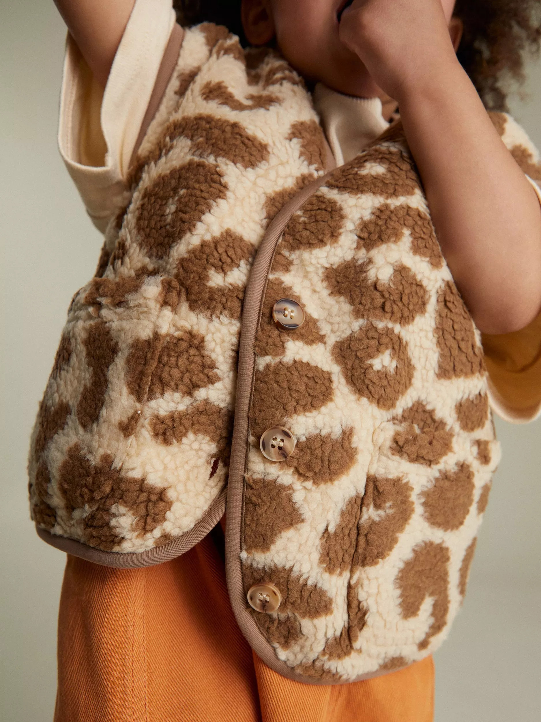 Claude & Co Kids' Alma Borg Printed Gilet, Leopard | John Lewis (UK)