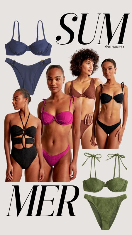 swim favorite finds from abercrombie (all under $80 and some on sale)

AF, abercrombie and fitch, swimsuit, bikini, bathing suits, one piece, swim, pool, beach, summer vacation

#LTKfindsunder100 #LTKsalealert #LTKswim