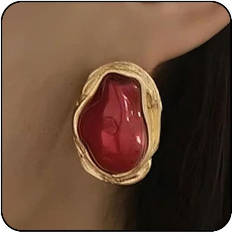 Big Baroque Pearl Earrings for Women Trendy Gold Pearl Statement Earrings Large Gold Chunky Earri... | Amazon (US)