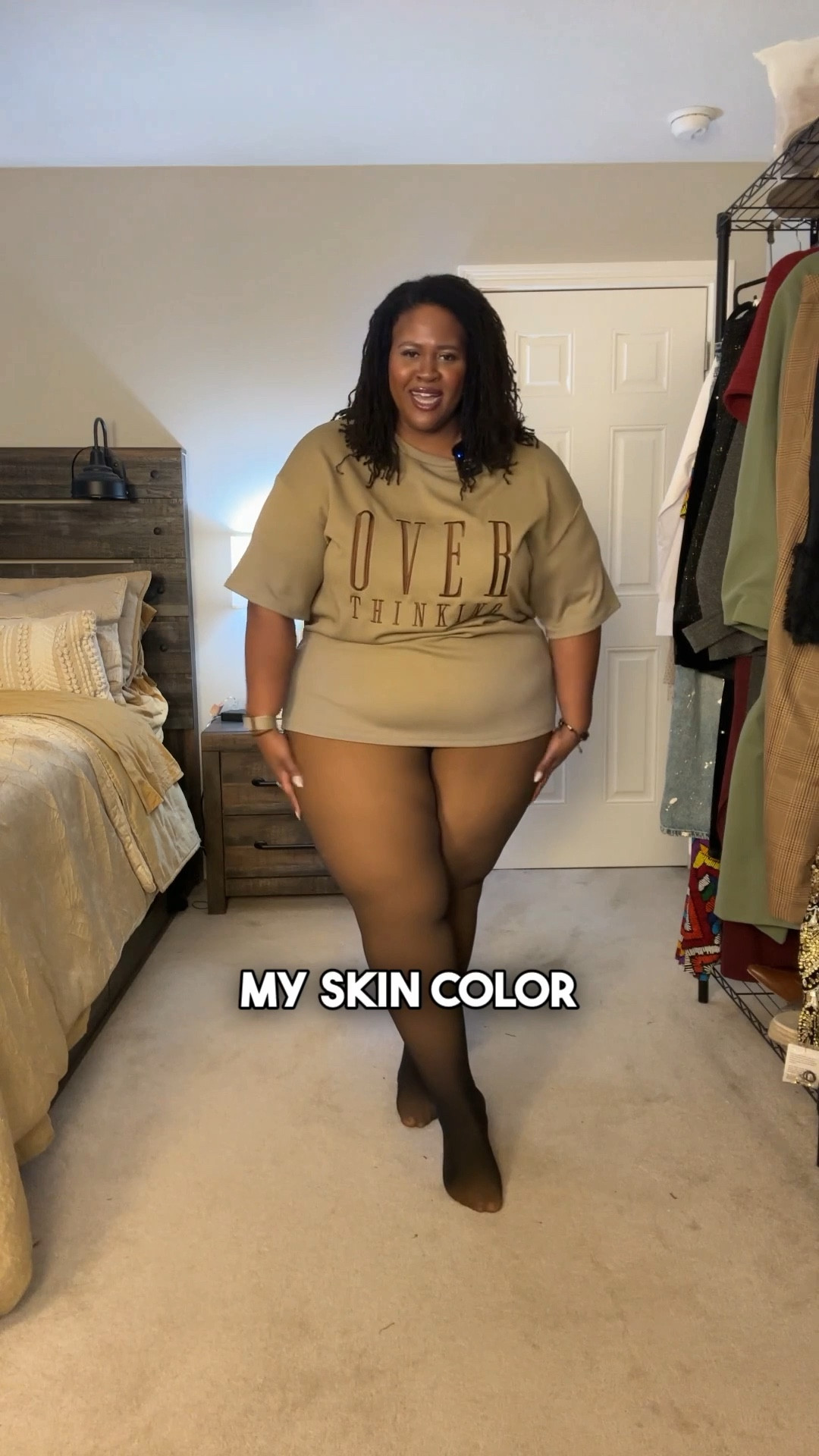 The exact tights can be found at MELANINFLEECETIGHTS.COM/ELLIE. I’m wearing a size 2X/3X in the color Caramel. This brand is not on LTK, but they are so good, I had to find a way to share.

The Over Thinking tee is in a size 2X. 

#LTKPlusSize #LTKFindsUnder50 #LTKCyberWeek