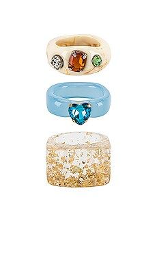 8 Other Reasons Acrylic Ring Set in Multi from Revolve.com | Revolve Clothing (Global)