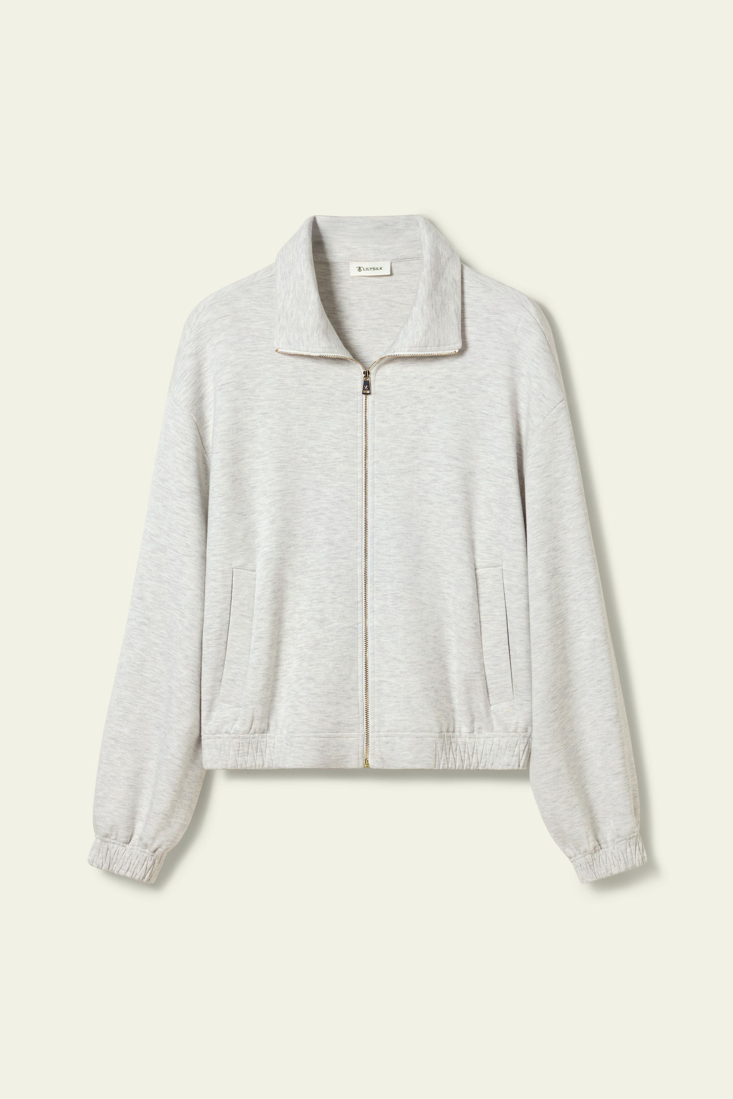 SILKAIRY® Zipped Track Jacket | LILYSILK