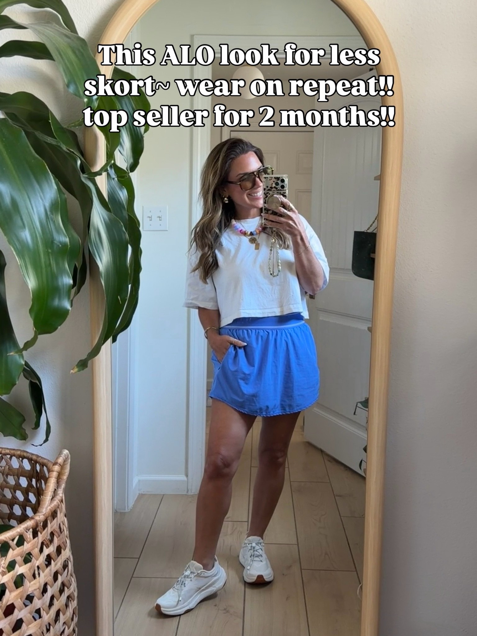 Still obsessed with this skirt!! 
Perfect look for less option!! Comes in black too. Wearing size medium.