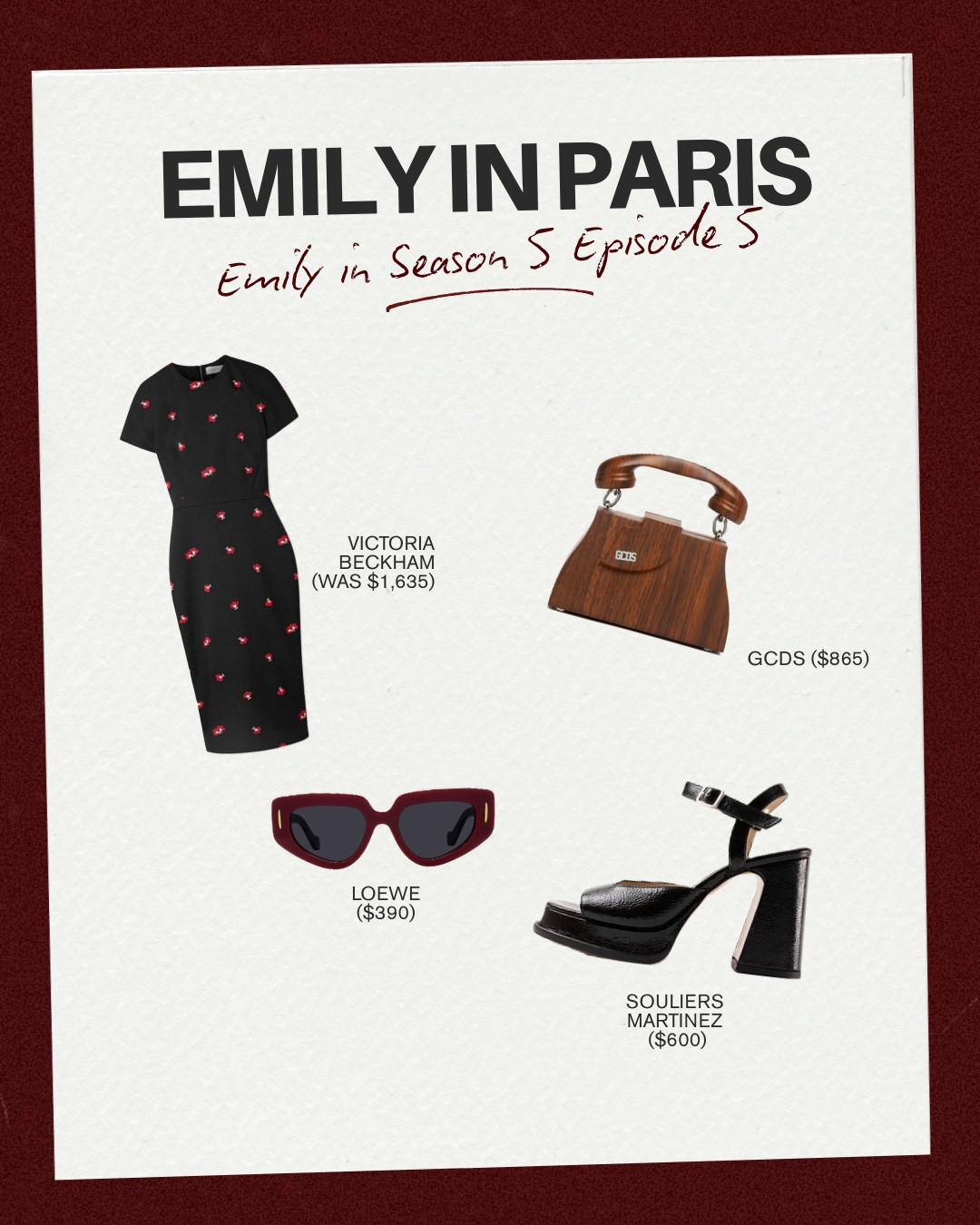 Emily Cooper in 5x05 of Emily in Paris 

more on shopyourtv.com