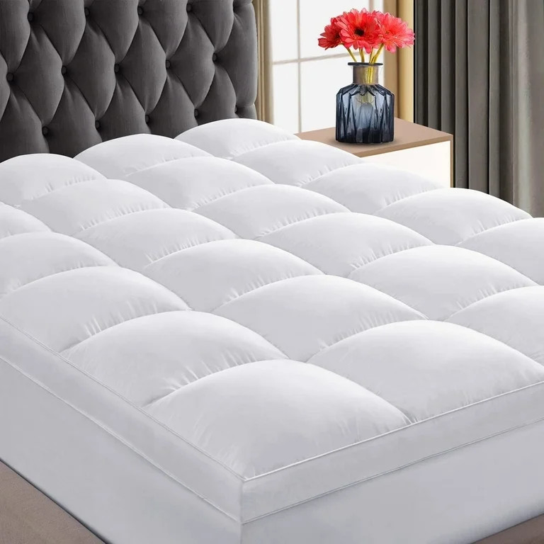 INGALIK Queen Mattress Topper, Extra Thick Cooling Mattress Pad Cover, 400TC Cotton Pillow Top Pr... | Walmart (US)