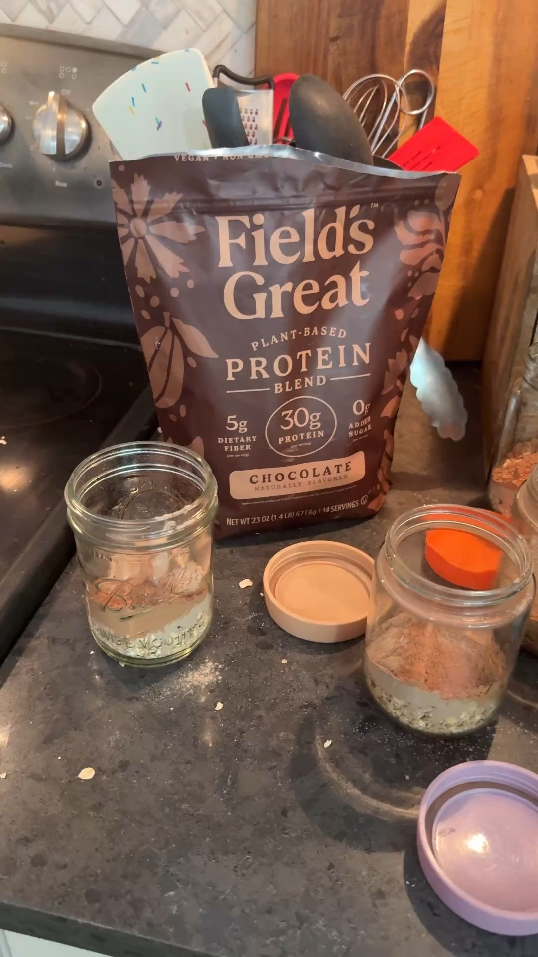 One of the easiest habits I've added to my routine? Keeping healthy breakfasts ready to go.
Today I made 12 jars of overnight oats with different mix-ins so breakfast is already handled for the days ahead. It's simple, budget-friendly, filling, and saves so much time on busy mornings.
A little prep now means less stress later—and that's a win in my book.

I love chocolate but of course you can leave it out and add whatever extras you like. Walnuts, bananas, hemp or chia seeds… so easy to customize. 


#OvernightOats #MealPrepIdeas #HealthyBreakfast #BreakfastPrep #HealthyEating #MealPrepSunday #EasyRecipes #BusyMomLife #HealthyLifestyle #Over50Style #MidlifeWellness #SimpleLiving #MakeLifeEasier #HealthyHabits #BreakfastInspo