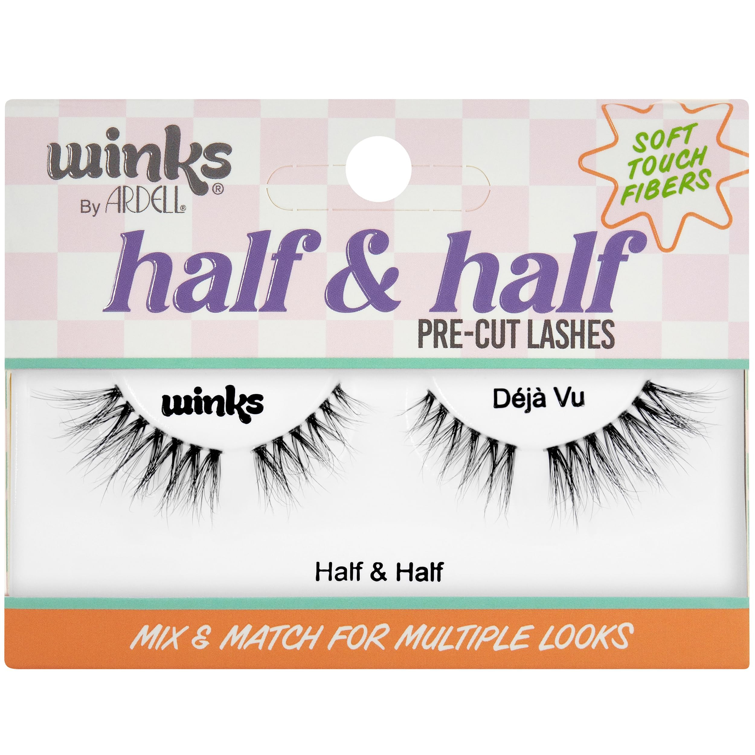 Ardell Winks Half & Half Pre-Cut Lashes, Déjà Vu - False Eyelashes, DIY Lash Cluster, Fluffy Cu... | Amazon (US)