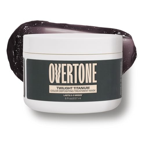 Overtone Semi Permanent Hair Color Conditioner, Extreme Silver is Twilight Titanium, 8 oz, Nourishing Damage-Free, Color Depositing Mask for All Hair with Shea Butter & Coconut Oil, Cruelty-Free | Amazon (US)