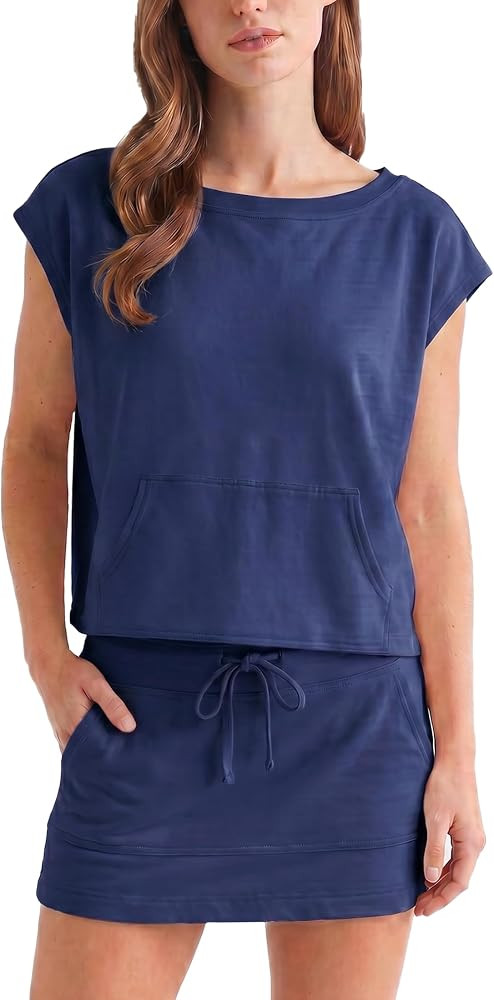 Womens 2 Piece Skort Outfits Summer Tops and Shorts Matching Sets | Amazon (US)