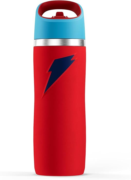 Gatorade 'Overtime' 22oz Stainless Steel Water Bottle, Straw Cap, Red/Blue | Amazon (US)