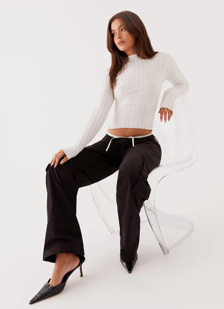 Grace Lily Cargo Pants - Black | Peppermayo (Global)