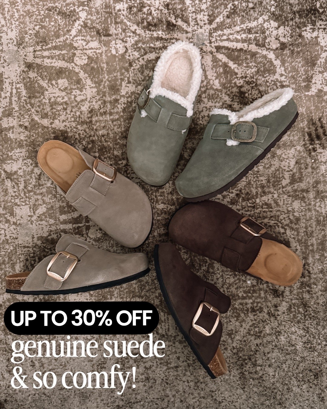 Stay cozy this fall with these genuine suede clogs 🤎 I wear them non stop! So comfy! Up to 30% off! 

Over 40 style, fall outfits women, mom style, fall shoes

#LTKSaleAlert #LTKOver40 #LTKMidsize