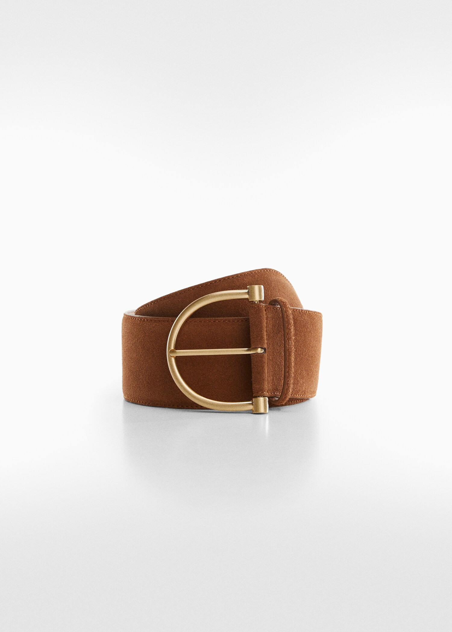 Wide leather belt - Woman | MANGO USA | MANGO (US)