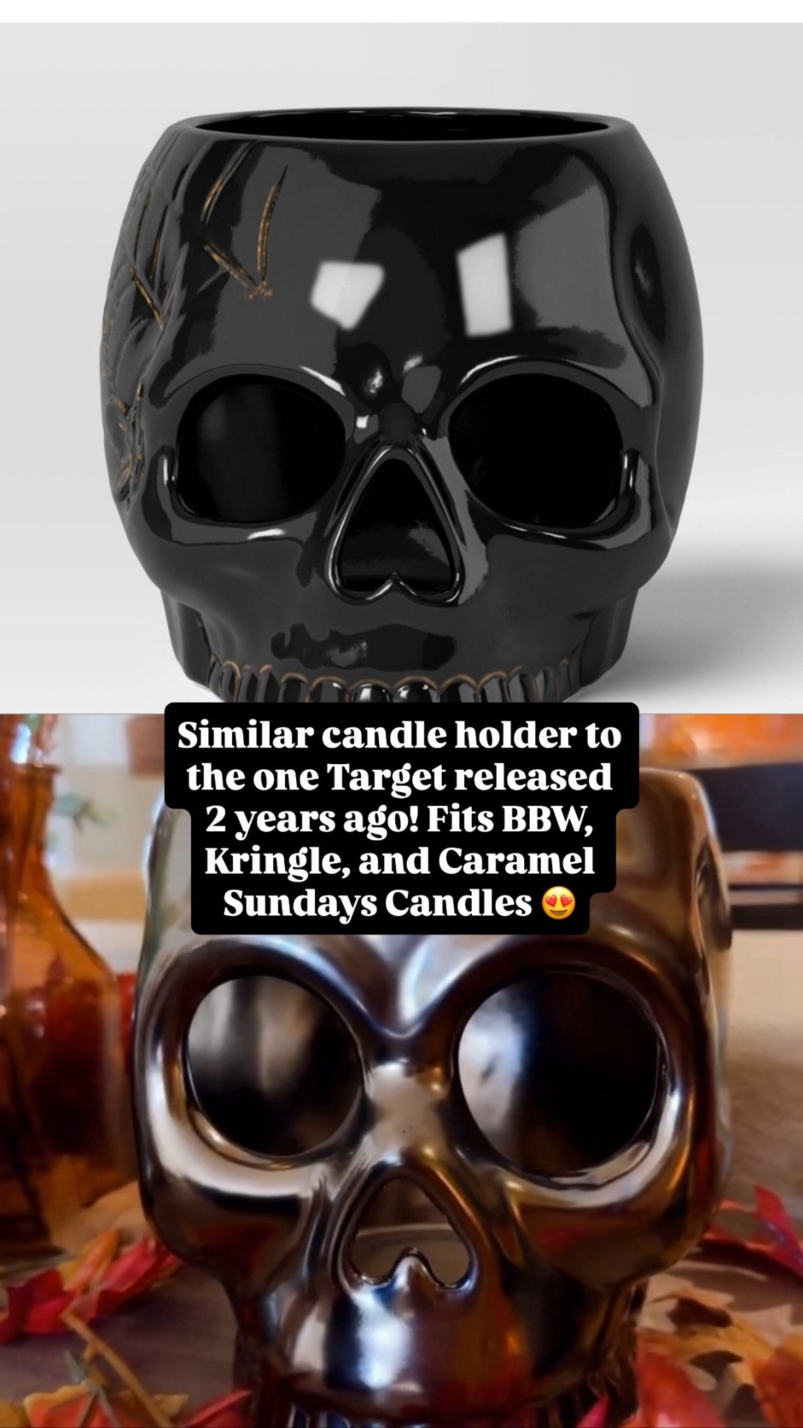 Skull candle holder at Target! 🖤

#LTKSeasonal #LTKHome