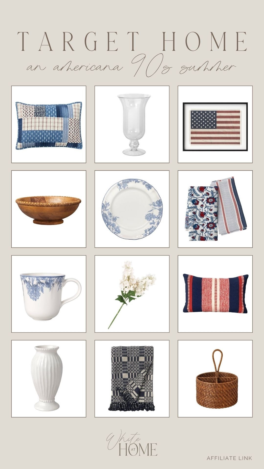 These Target new arrivals are screaming 90s Americana summer! I’m loving all of the blue and white and pops of red we’re seeing recently throughout home! 

#LTKHome