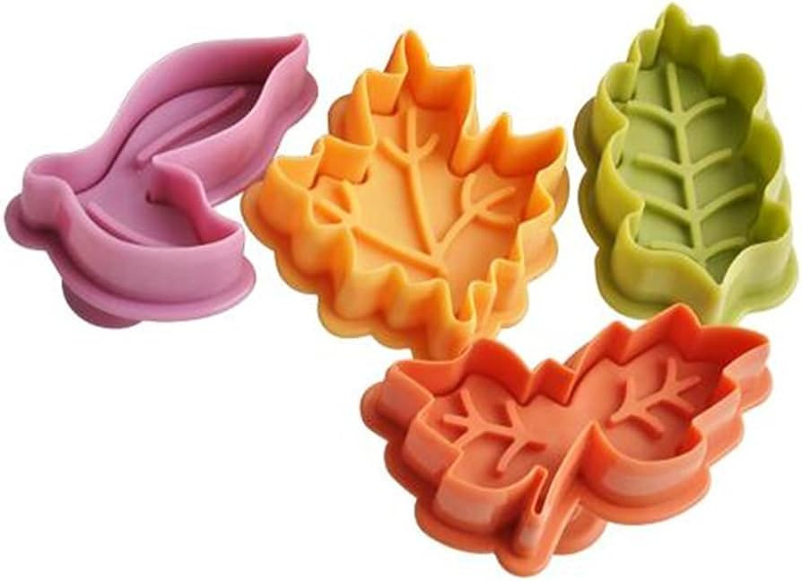 SPHTOEO A set of 4pcs leaf Leaves Set Plunger and Cutter | Amazon (US)