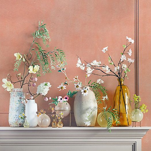 Aged Ceramic Vase, Peach | Terrain