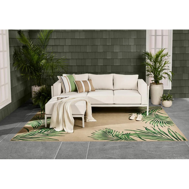 Better Homes & Gardens Marlow Outdoor 2pc Patio Sectional Set, White Frame/Cream Cushion | Walmart (US)