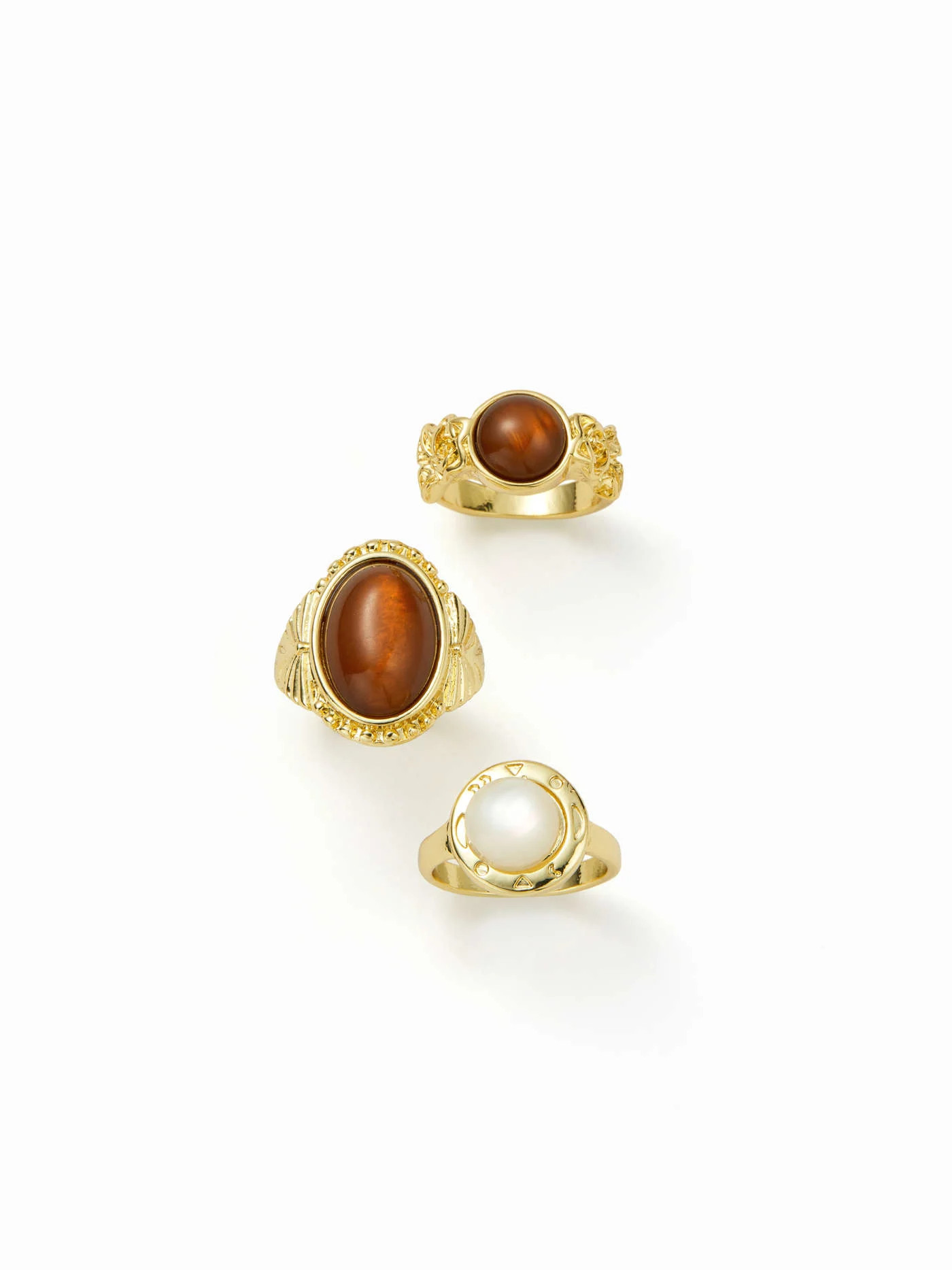 GEMSTONE RINGS SET For Daily Casual | Cider