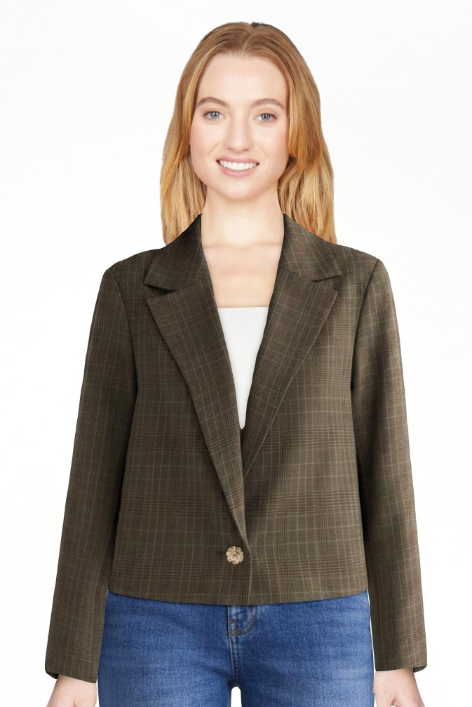 Scoop Women's and Women's Plus Ribbed Back Blazer, Sizes XS-4X | Walmart (US)
