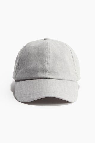 H & M - Linen Blend Cap - Grey | H&M (AU)