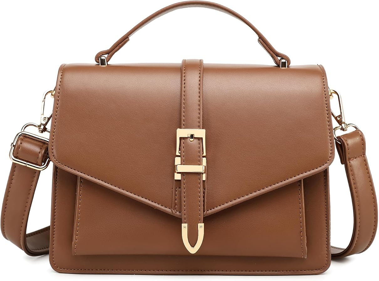 Travistar Crossbody Bags for Women - Small Cross Body Purse Leather Top-handle Handbags Trendy Sh... | Amazon (US)