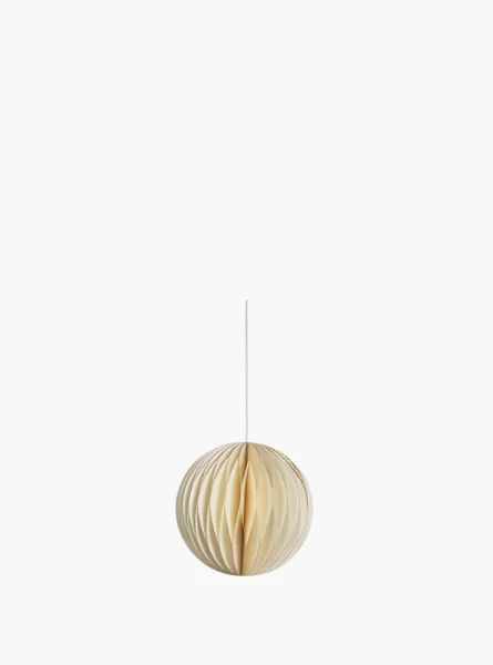 Ivory Paper Decorative Ball Ornament | The Style Edit Collective