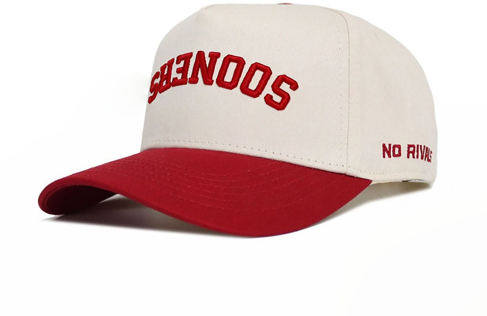 No Rivals Adult Oklahoma Sooners Red Upside Down Adjustable Snapback Hat, Men's | DICK'S Sporting Goods
