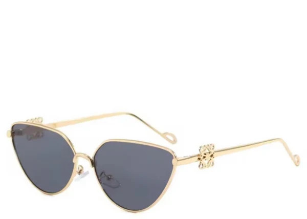 Palm Black & Gold Cat Eye Sunglasses | Jewel Boutique