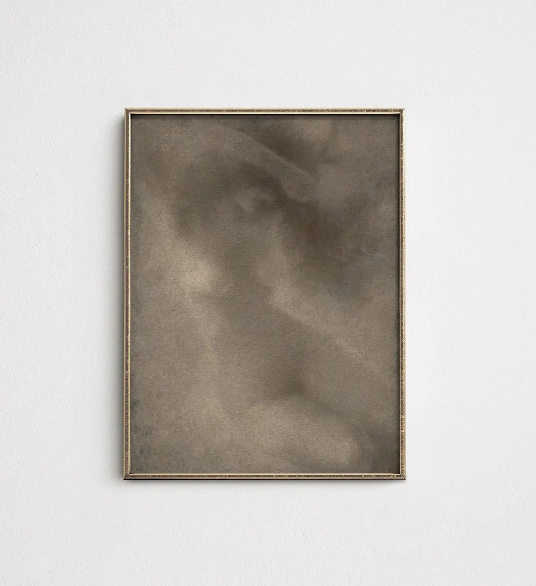 Moody Neutral Abstract Art Print: Minimalist Brown Grey Texture Painting, Earthy Tones Modern Wal... | Etsy (US)