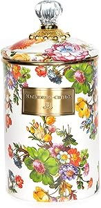 Amazon.com: MacKenzie-Childs Flower Market Canister, Sugar, Coffee or Flour Container with Lid, F... | Amazon (US)