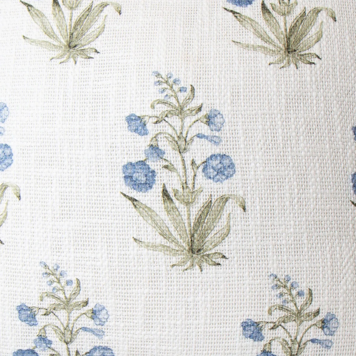 Lucie Hand Painted Block Print Floral Pillow Cover | Wayfair North America