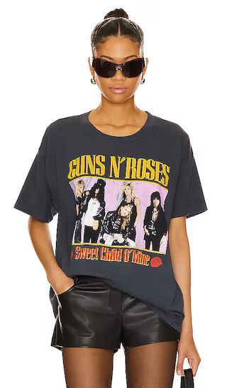 Guns N Roses Sweet Child O' Mine Merch Tee in Vintage Black | Revolve Clothing (Global)