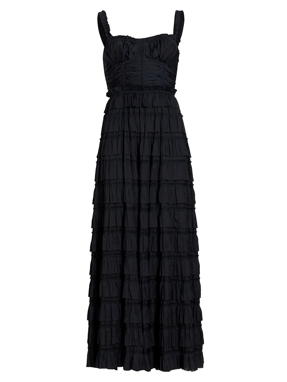 Camille Ruffled Satin Gown | Saks Fifth Avenue