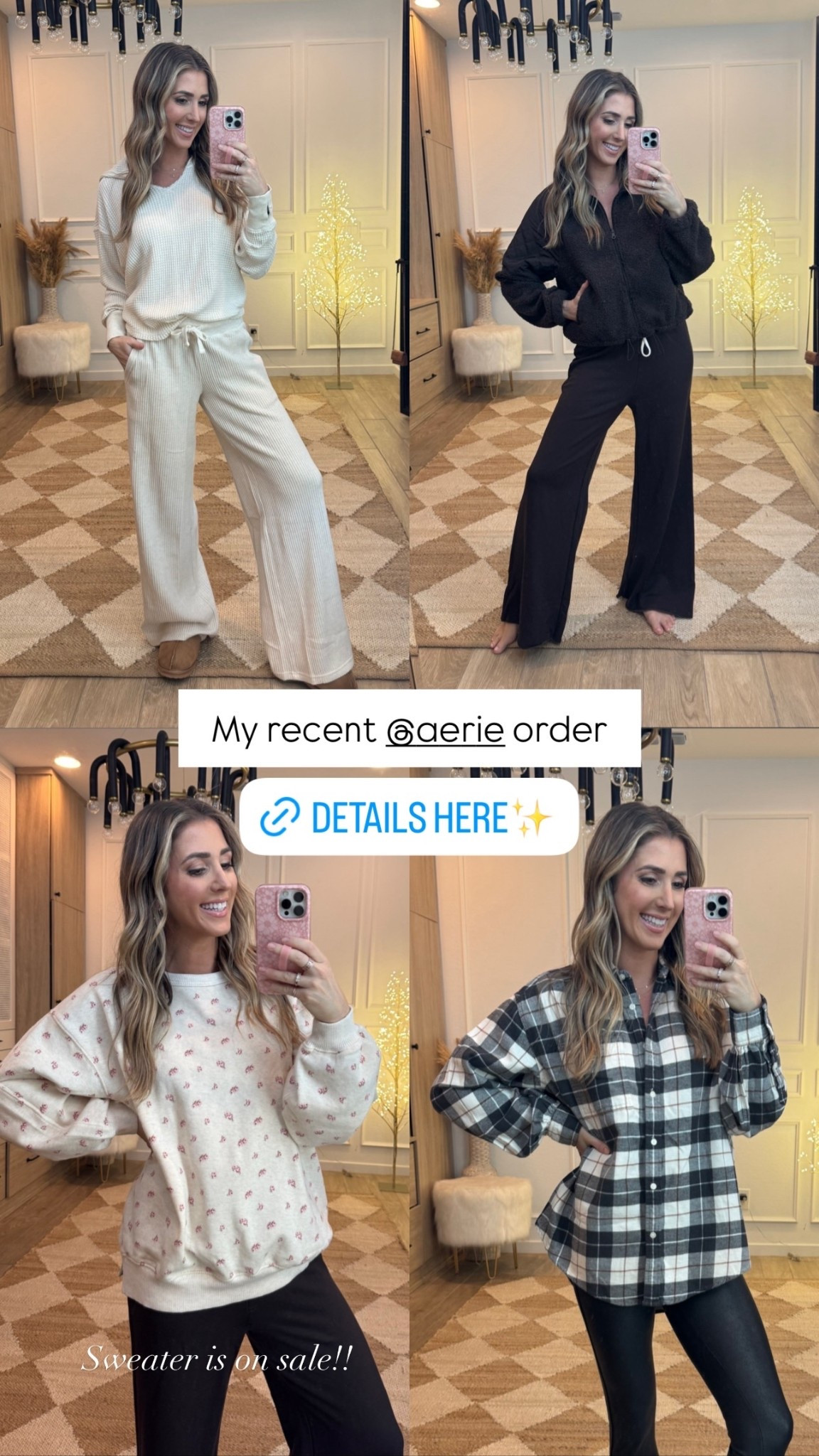 My recent @aerie order Sweater is on sale!!