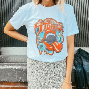 The Rolling Stones Band Tee - White | Mountain Moverz