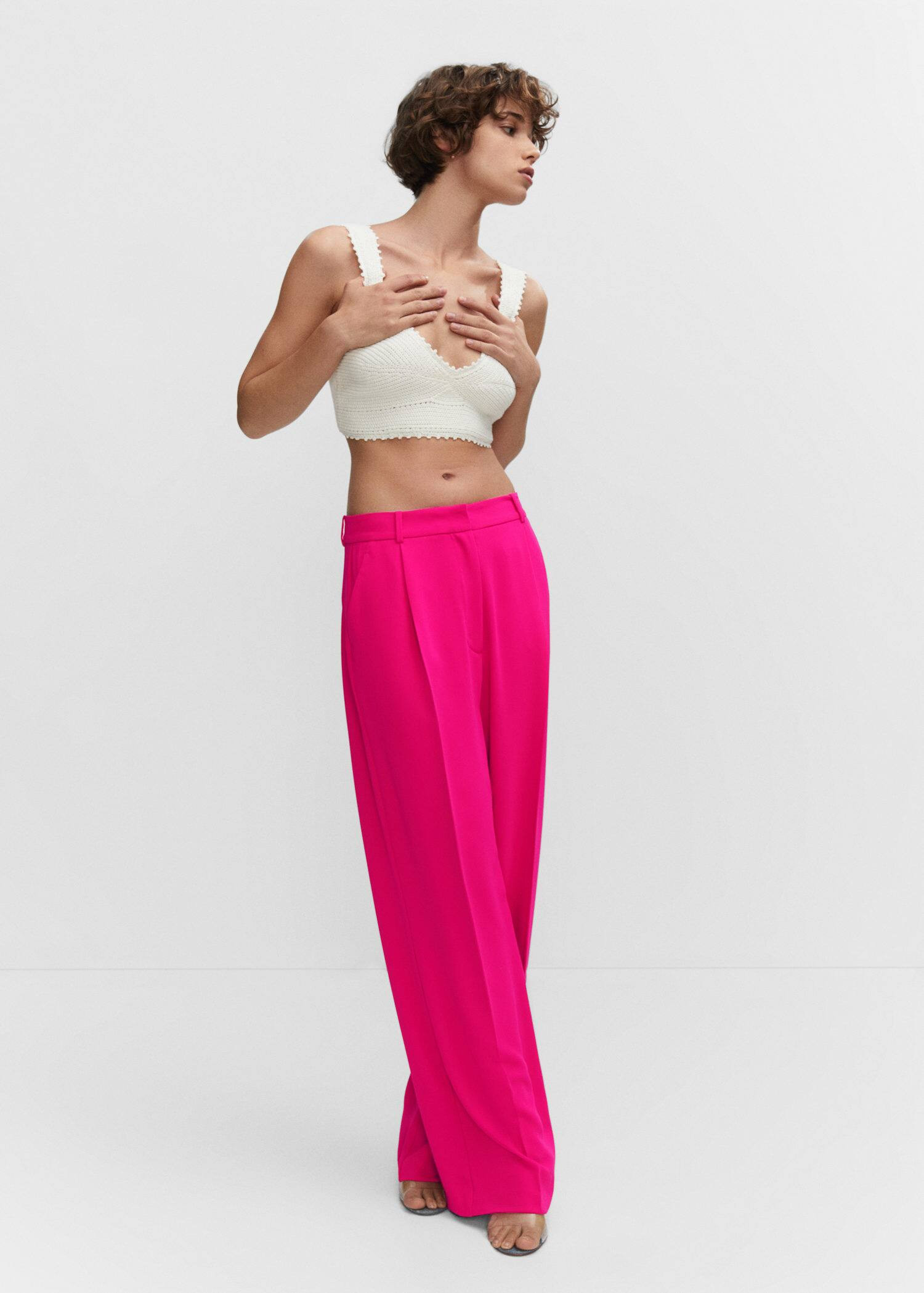 Dart palazzo pants | MANGO (US)