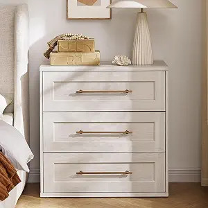 mopio Blake 3 Drawer Dresser for Bedroom, Chest of Drawers, Wood Dresser Organizer, Modern Farmho... | Amazon (US)